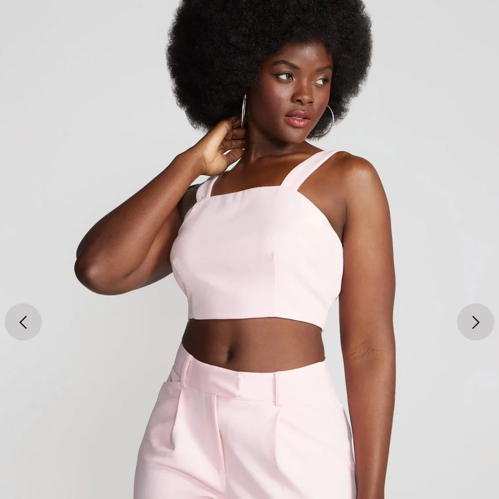 NEW Pink Crop Top - Picture 4 of 4